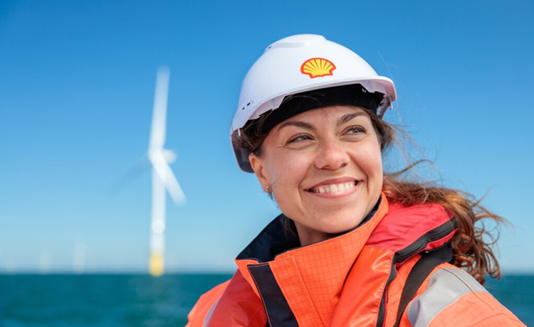 Illustratie foto vrouw met helm